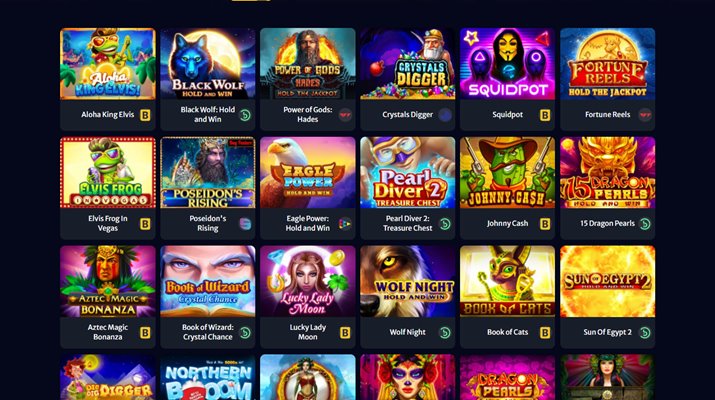 hell spin casino game selection